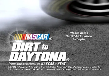 NASCAR - Dirt to Daytona screen shot title